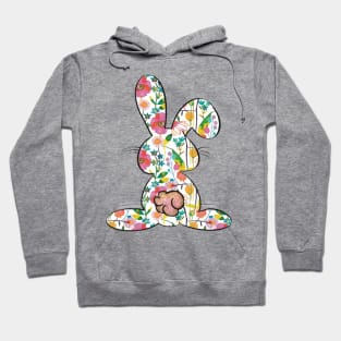 Pretty Easter Bunny floral pattern Hoodie